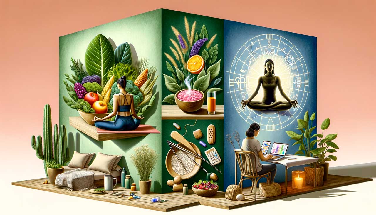 Tendances Bien-être pour 2024 : Évolutions et Innovations, Bien-être 2024, Alimentation végétale, Détox numérique, Exercice intuitif, Thérapie holistique,