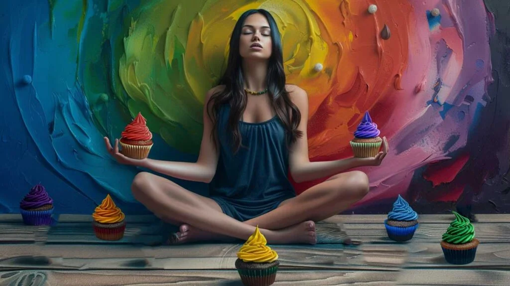 Gâteau 7 Chakras : Une Expérience Bien-être Gâteau 7 Chakras : Une Expérience Bien-être, Gâteau 7 Chakras, dessert, bien-être, création culinaire, chakras meaning